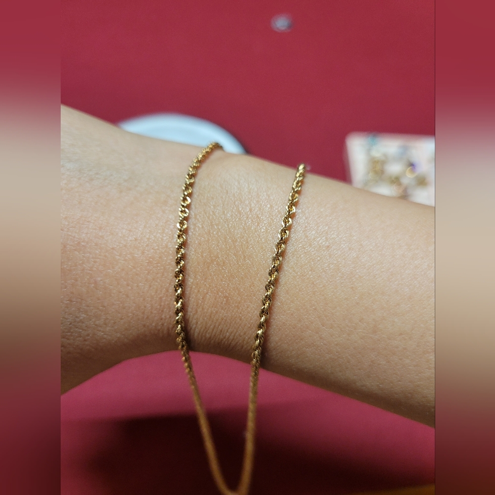 18k Gold Rope Chain